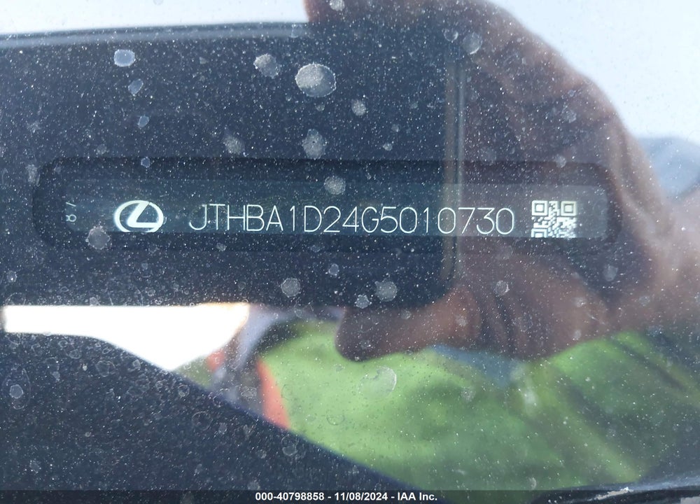 2016 LEXUS IS 200T VIN: JTHBA1D24G5010730