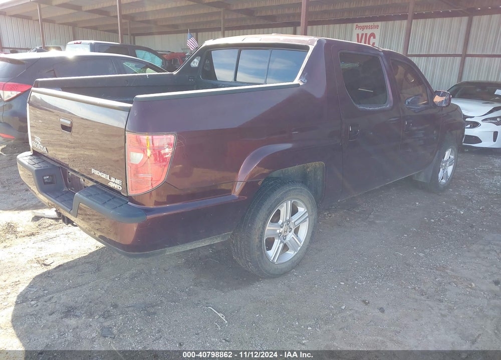 2010 HONDA RIDGELINE RTL VIN: 5FPYK1F51AB004199