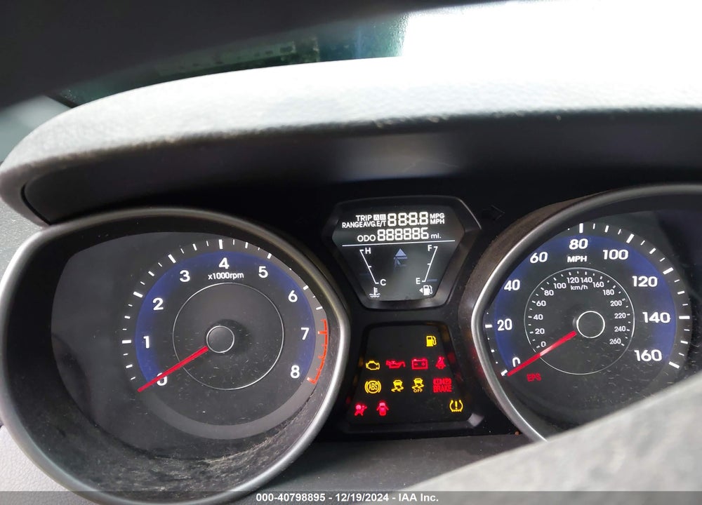 2013 HYUNDAI ELANTRA GLS VIN: 5NPDH4AE5DH375287