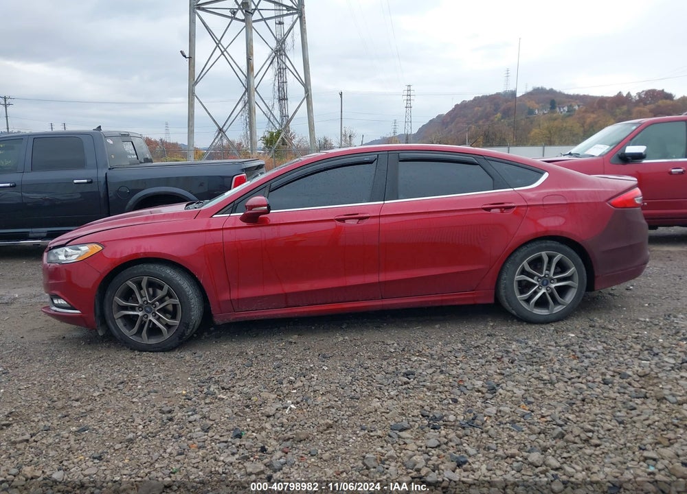 2017 FORD FUSION SE VIN: 3FA6P0H74HR162335