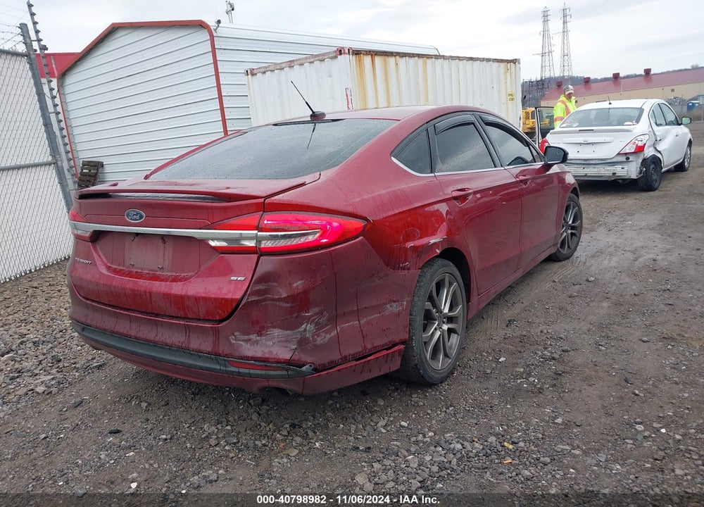 2017 FORD FUSION SE VIN: 3FA6P0H74HR162335