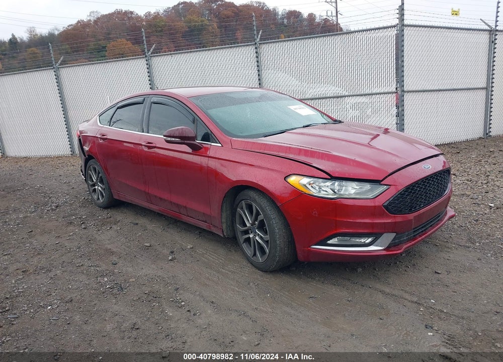 2017 FORD FUSION SE VIN: 3FA6P0H74HR162335