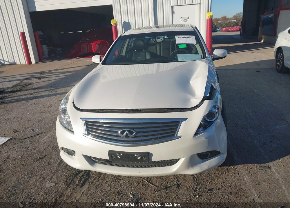 2013 INFINITI G37X VIN: JN1CV6AR6DM358588