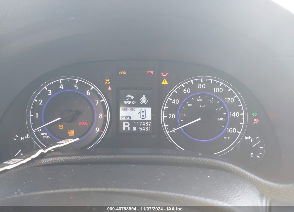2013 INFINITI G37X VIN: JN1CV6AR6DM358588