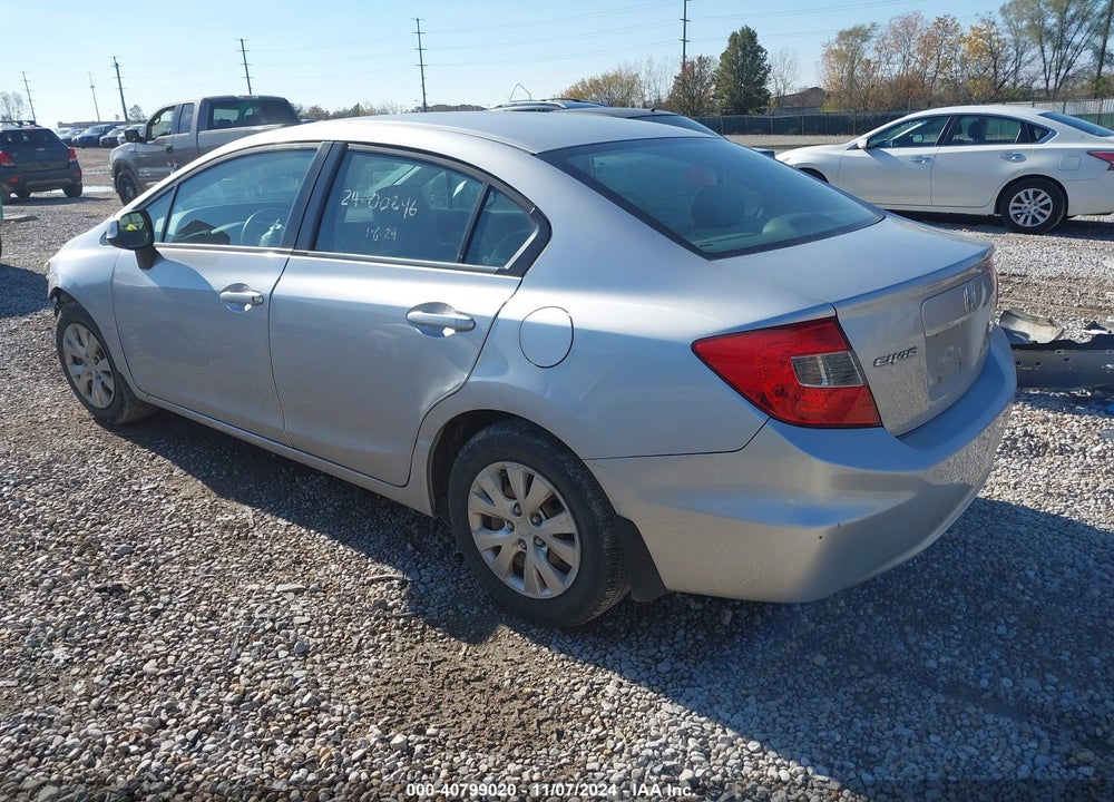 2012 HONDA CIVIC LX VIN: 19XFB2F55CE014488