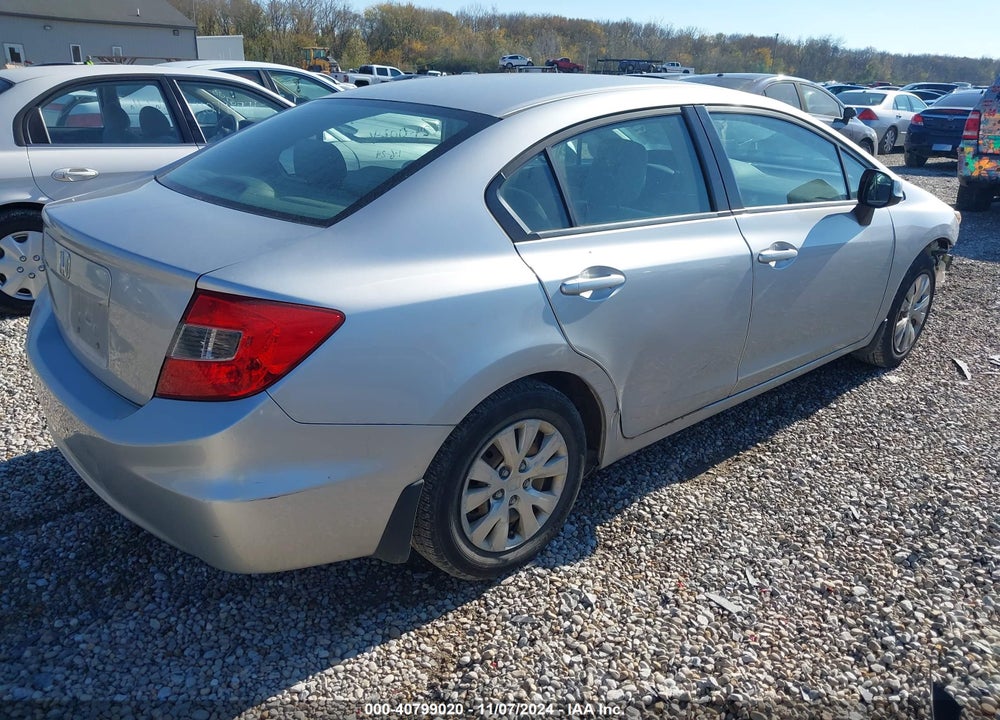 2012 HONDA CIVIC LX VIN: 19XFB2F55CE014488