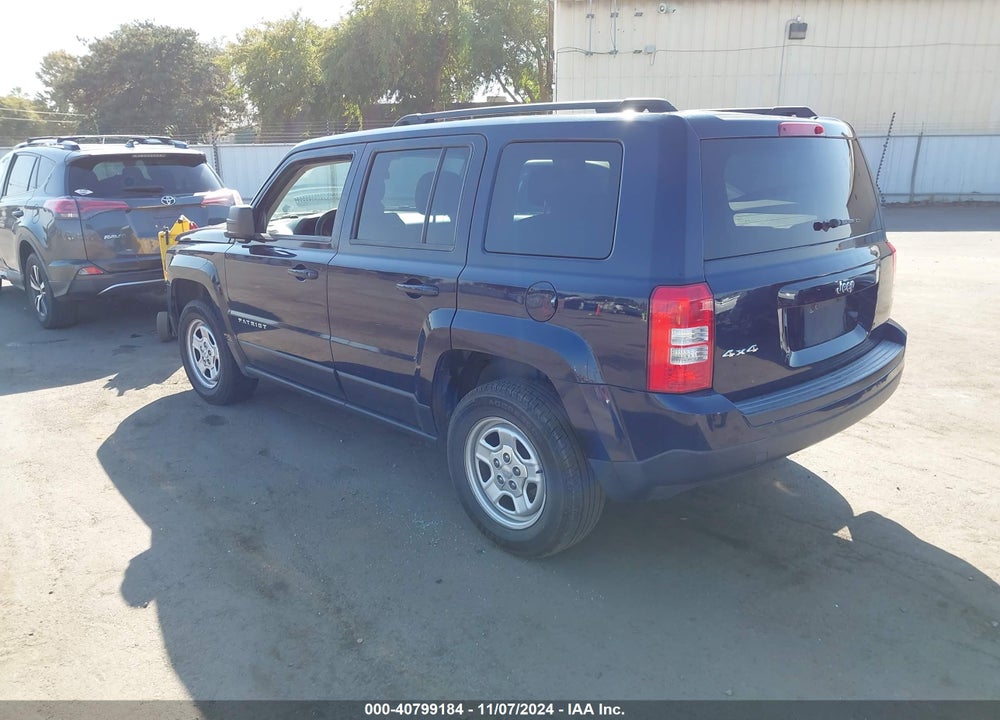 2015 JEEP PATRIOT SPORT VIN: 1C4NJRBB6FD123924