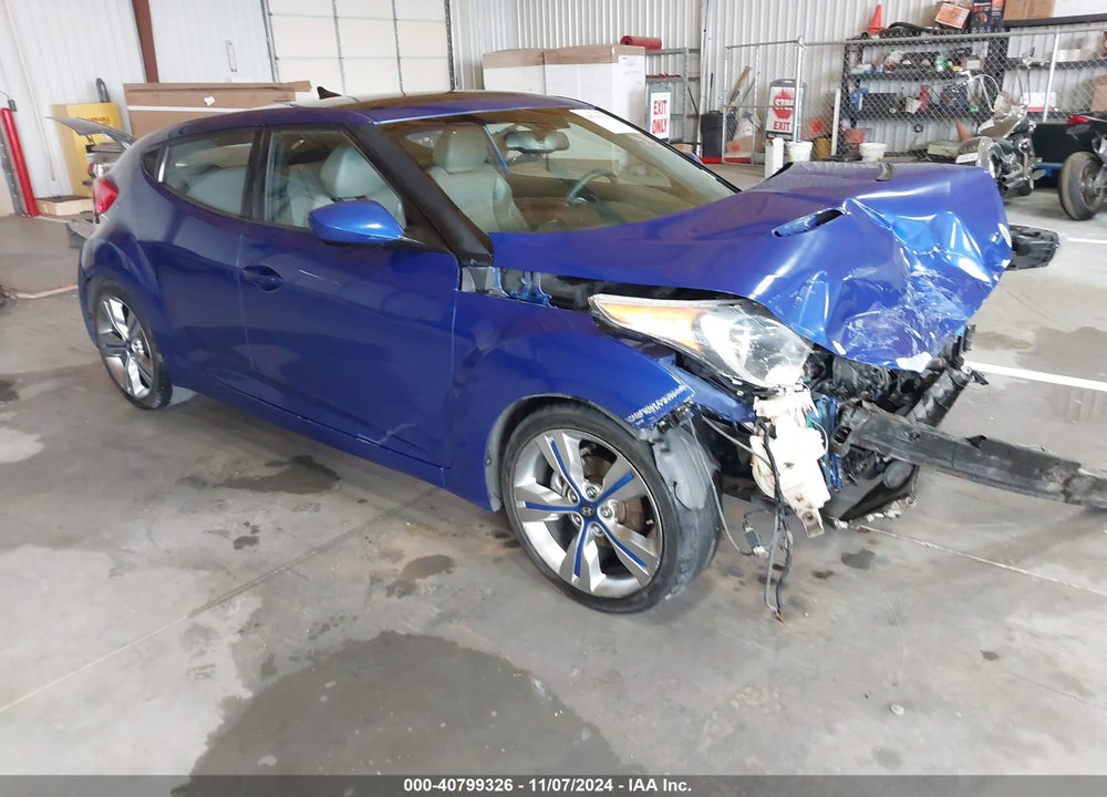 2012 HYUNDAI VELOSTER BASE W/GRAY VIN: KMHTC6AD2CU054000