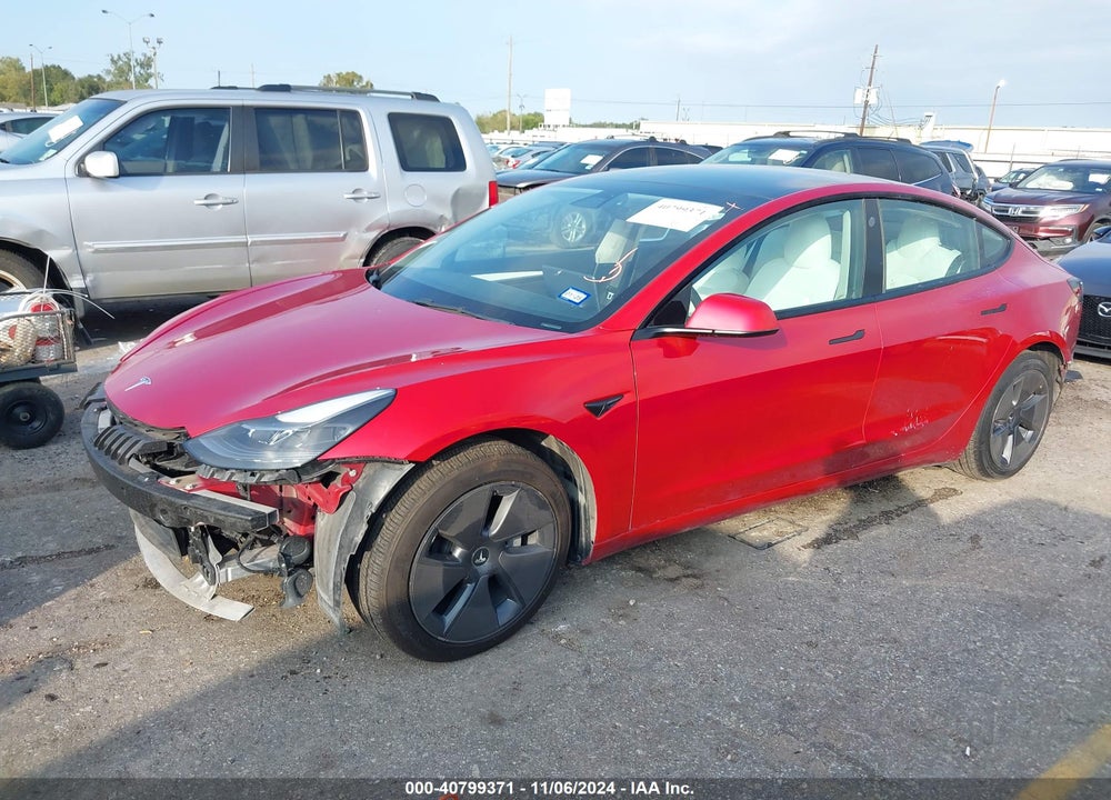 2022 TESLA MODEL 3 LONG RANGE DUAL MOTOR ALL-WHEEL DRIVE VIN: 5YJ3E1EB9NF120368