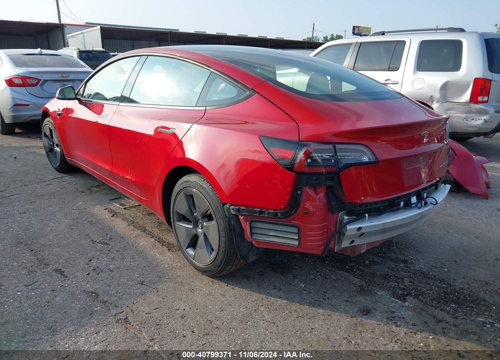 2022 TESLA MODEL 3 LONG RANGE DUAL MOTOR ALL-WHEEL DRIVE VIN: 5YJ3E1EB9NF120368