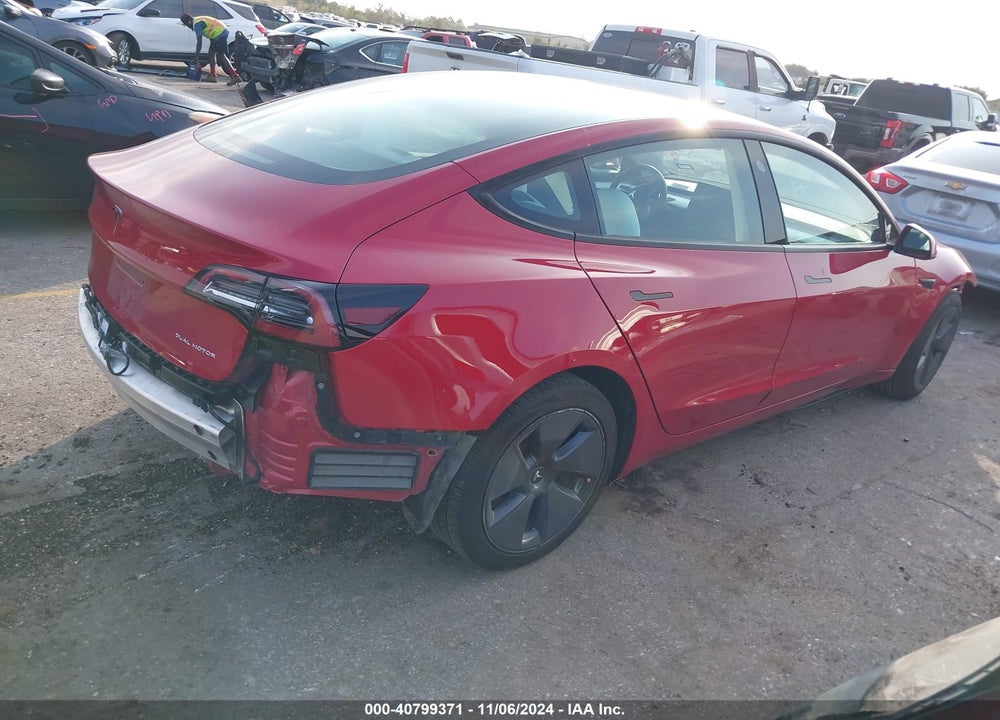 2022 TESLA MODEL 3 LONG RANGE DUAL MOTOR ALL-WHEEL DRIVE VIN: 5YJ3E1EB9NF120368