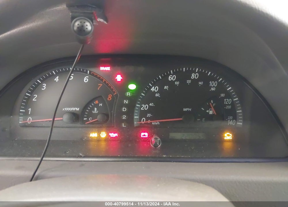 2002 TOYOTA CAMRY LE VIN: 4T1BE32K22U621760