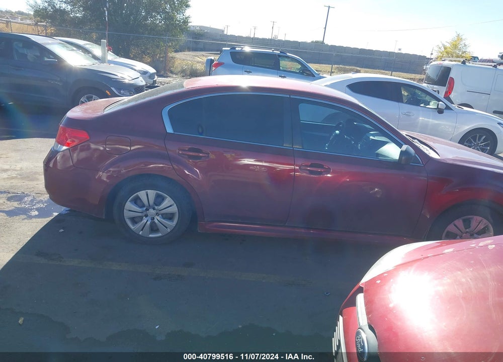 2012 SUBARU LEGACY 2.5I VIN: 4S3BMCA68C3029377
