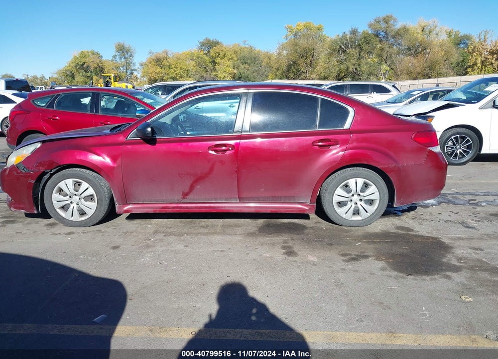 2012 SUBARU LEGACY 2.5I VIN: 4S3BMCA68C3029377