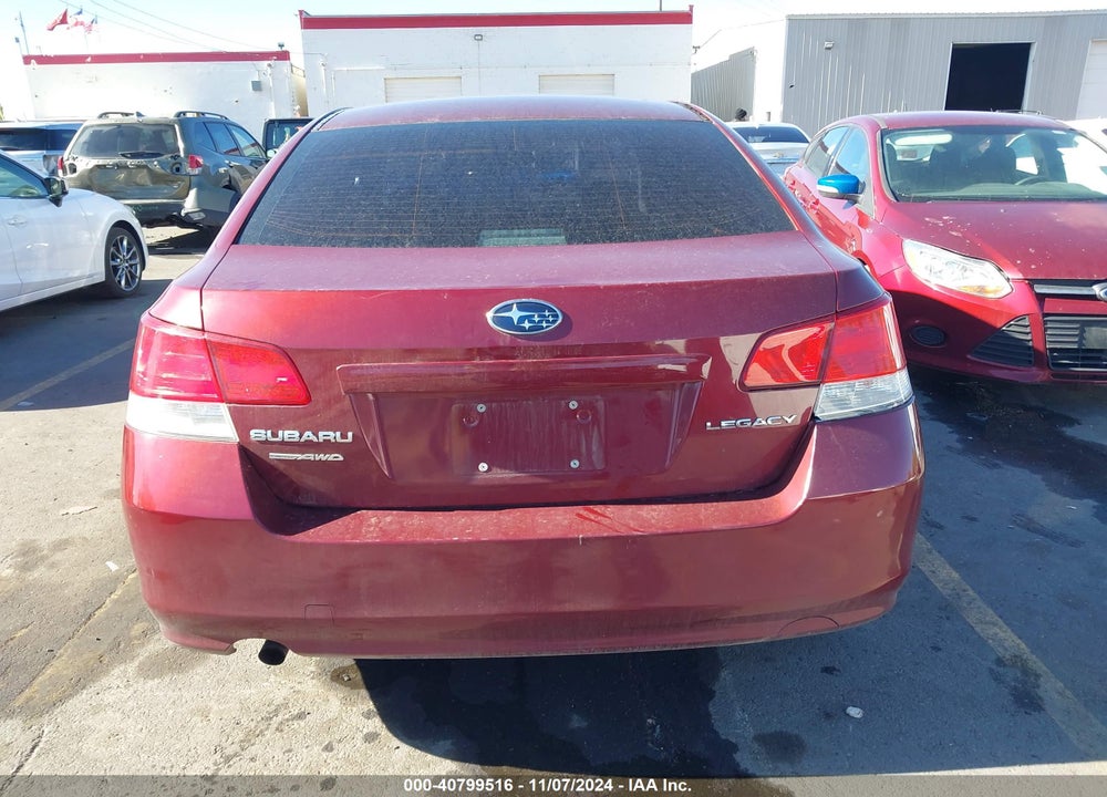 2012 SUBARU LEGACY 2.5I VIN: 4S3BMCA68C3029377