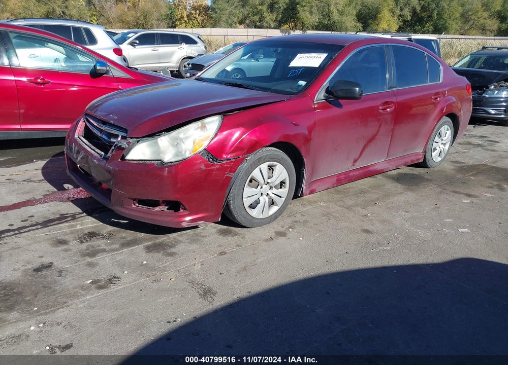 2012 SUBARU LEGACY 2.5I VIN: 4S3BMCA68C3029377