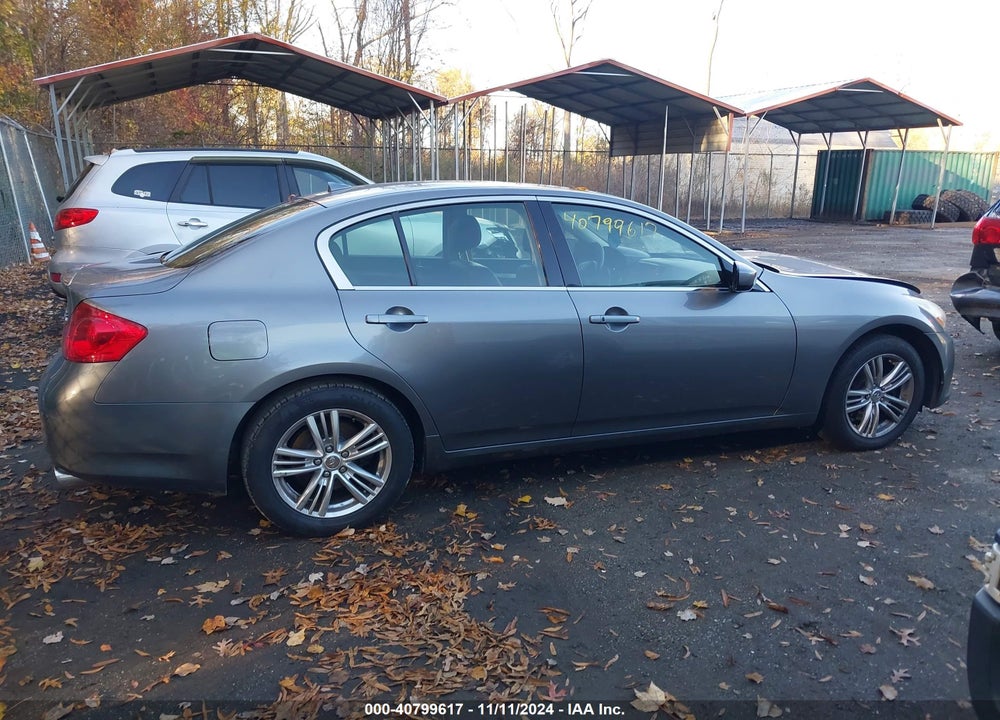 2013 INFINITI G37X VIN: JN1CV6AR8DM754649