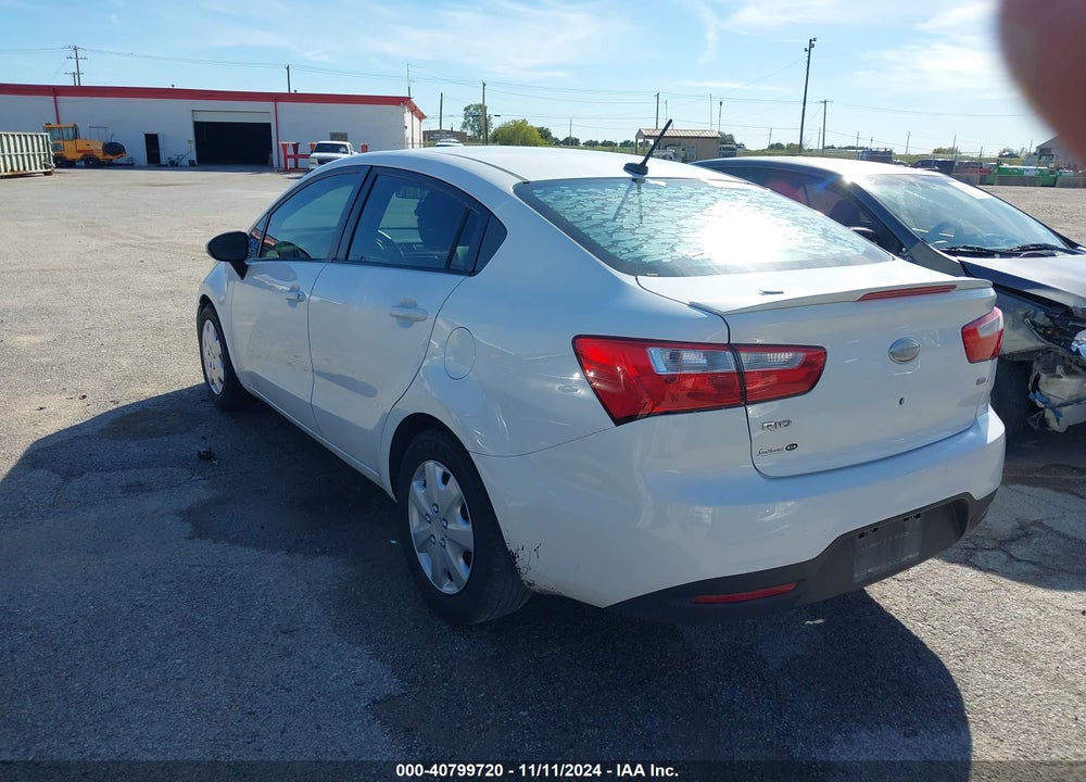 2013 KIA RIO LX VIN: KNADM4A37D6204638