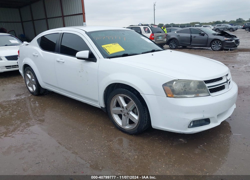 2013 DODGE AVENGER SXT VIN: 1C3CDZCB4DN581275