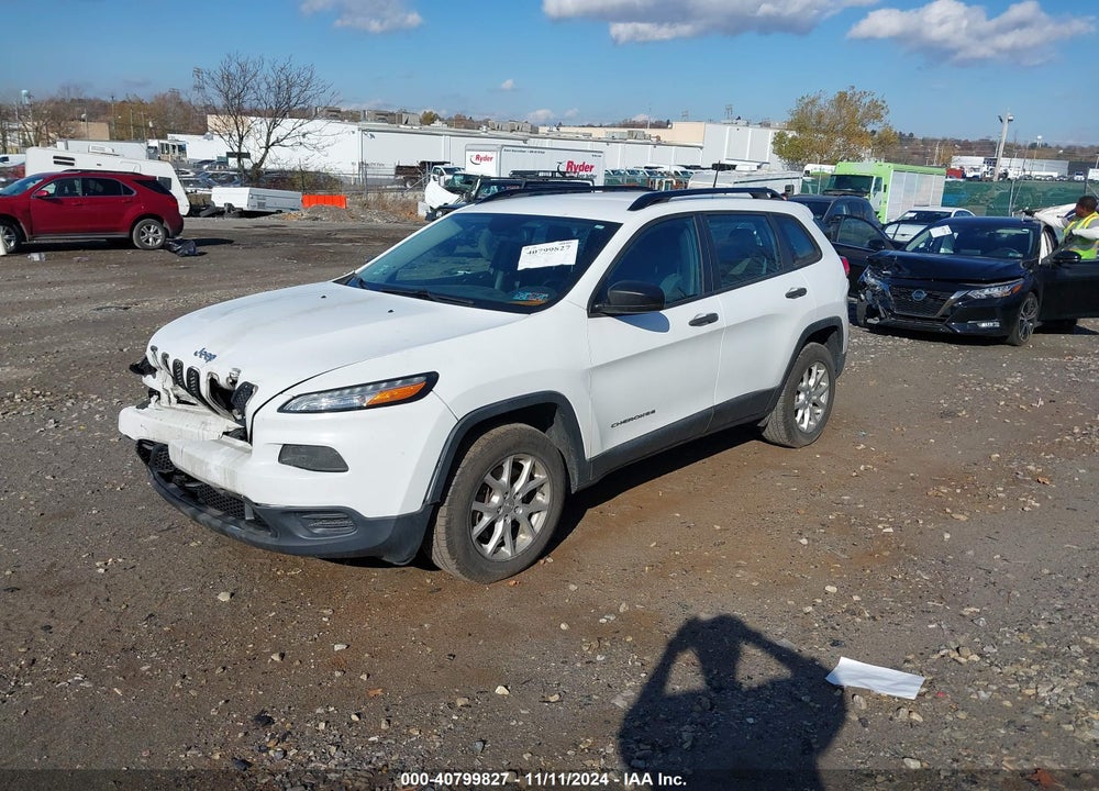 2016 JEEP CHEROKEE SPORT VIN: 1C4PJMAB5GW112092