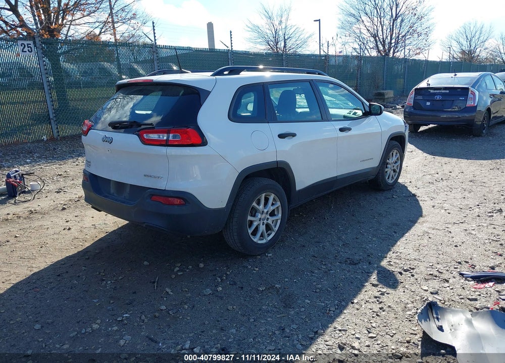 2016 JEEP CHEROKEE SPORT VIN: 1C4PJMAB5GW112092