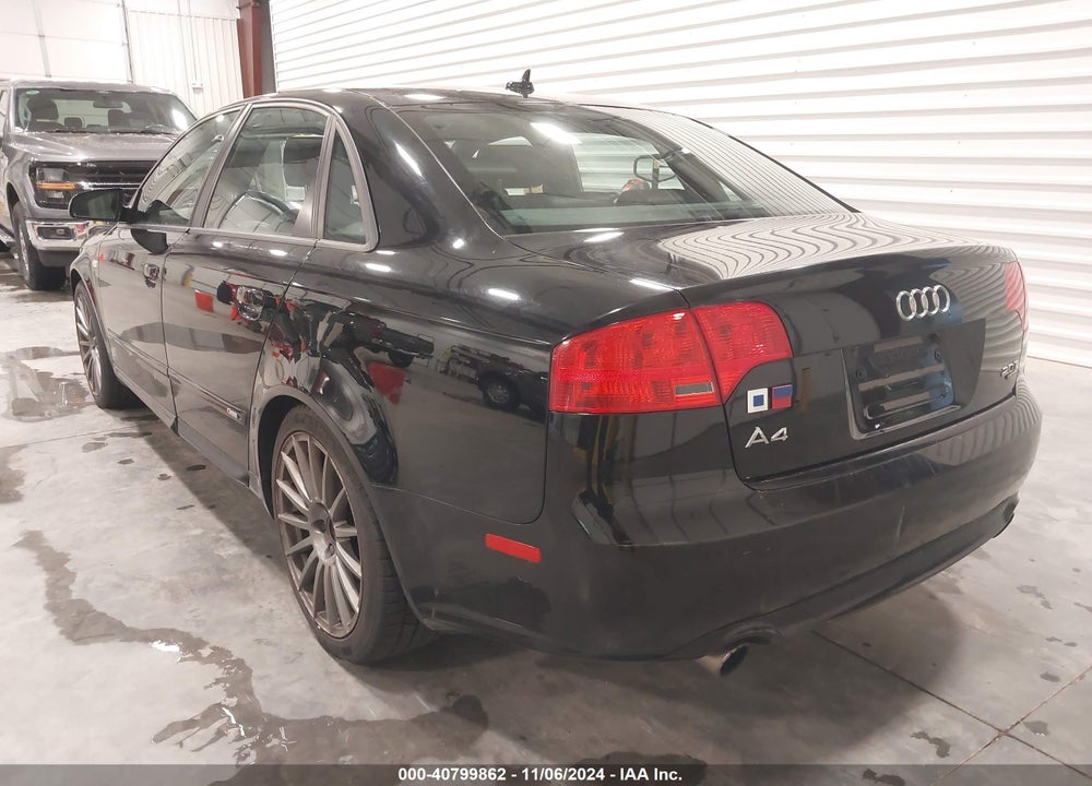 2008 AUDI A4 2.0T VIN: WAUEF78E58A034547
