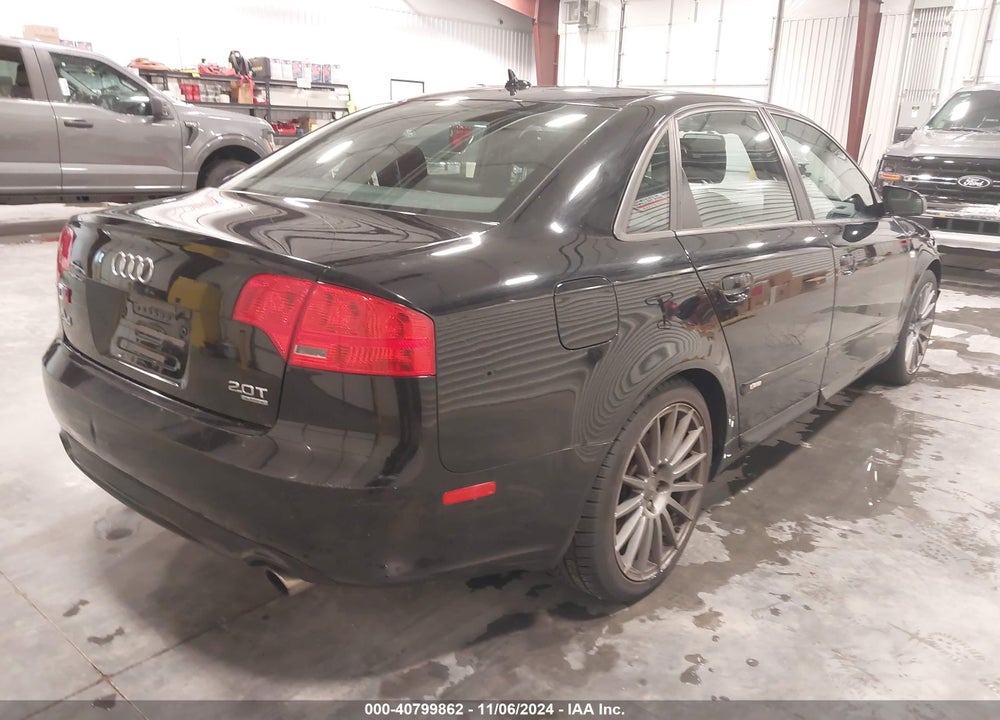 2008 AUDI A4 2.0T VIN: WAUEF78E58A034547