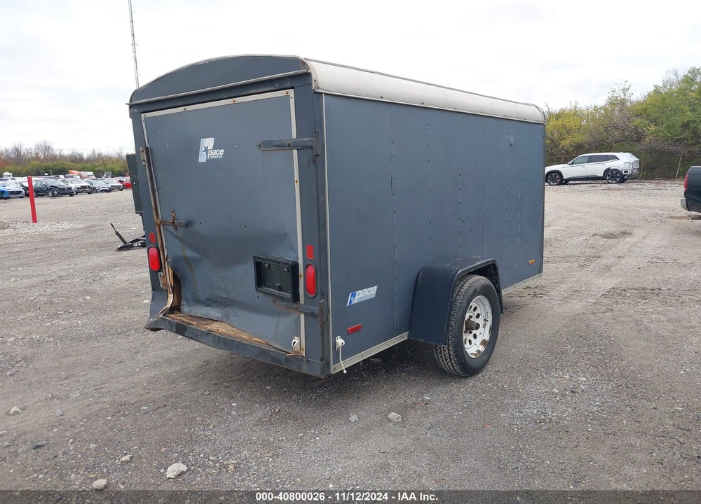 1996 PACE AMERICAN TRAILER VIN: 40LFB1018TP031652