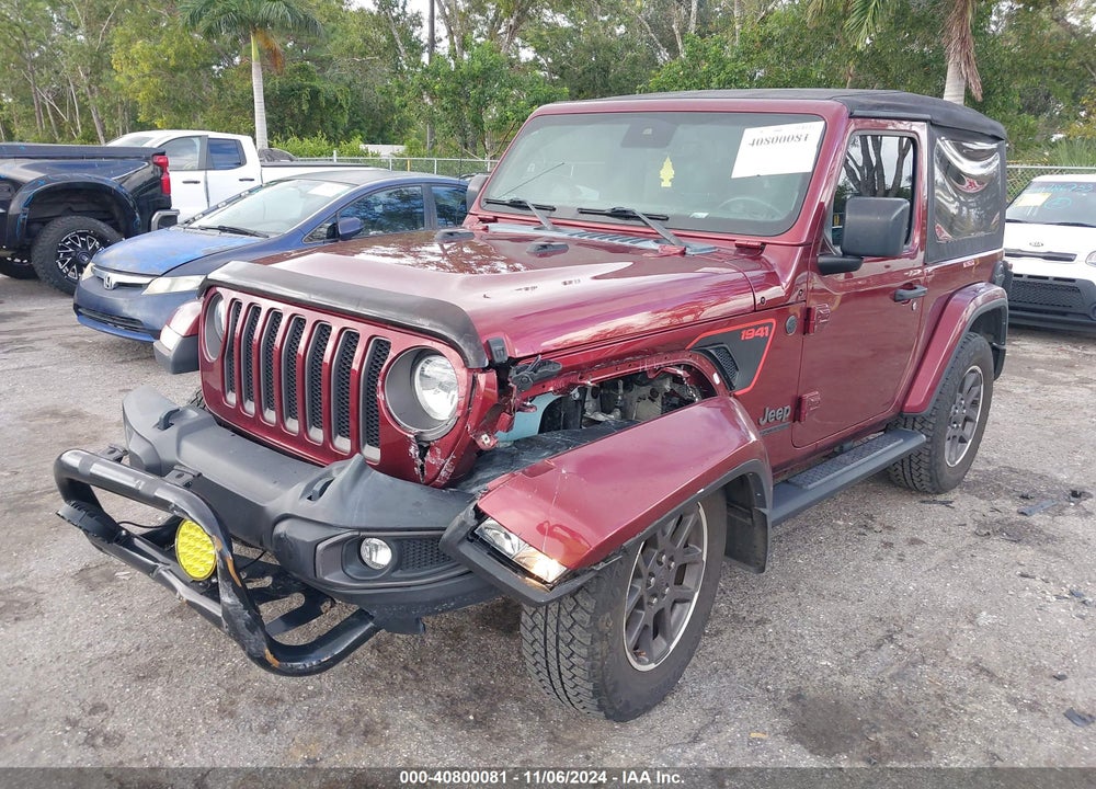 2021 ANGLER JEEP WR 80TH ANNIVERSARY 4X4 VIN: 1C4GJXAN3MW744578