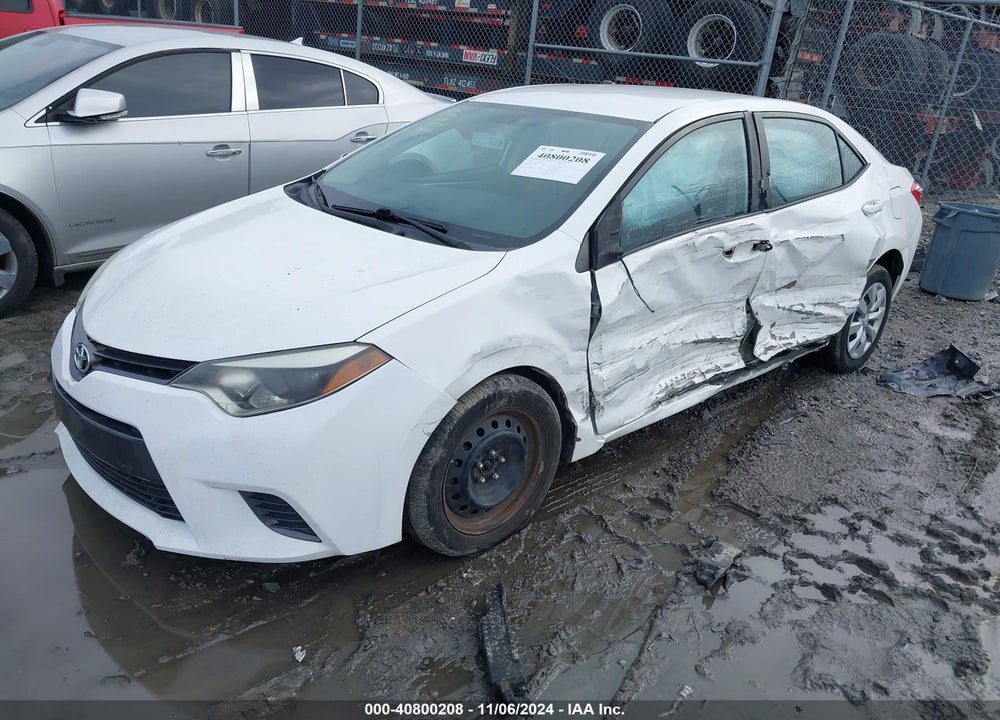 2016 TOYOTA COROLLA LE VIN: 2T1BURHE8GC653127