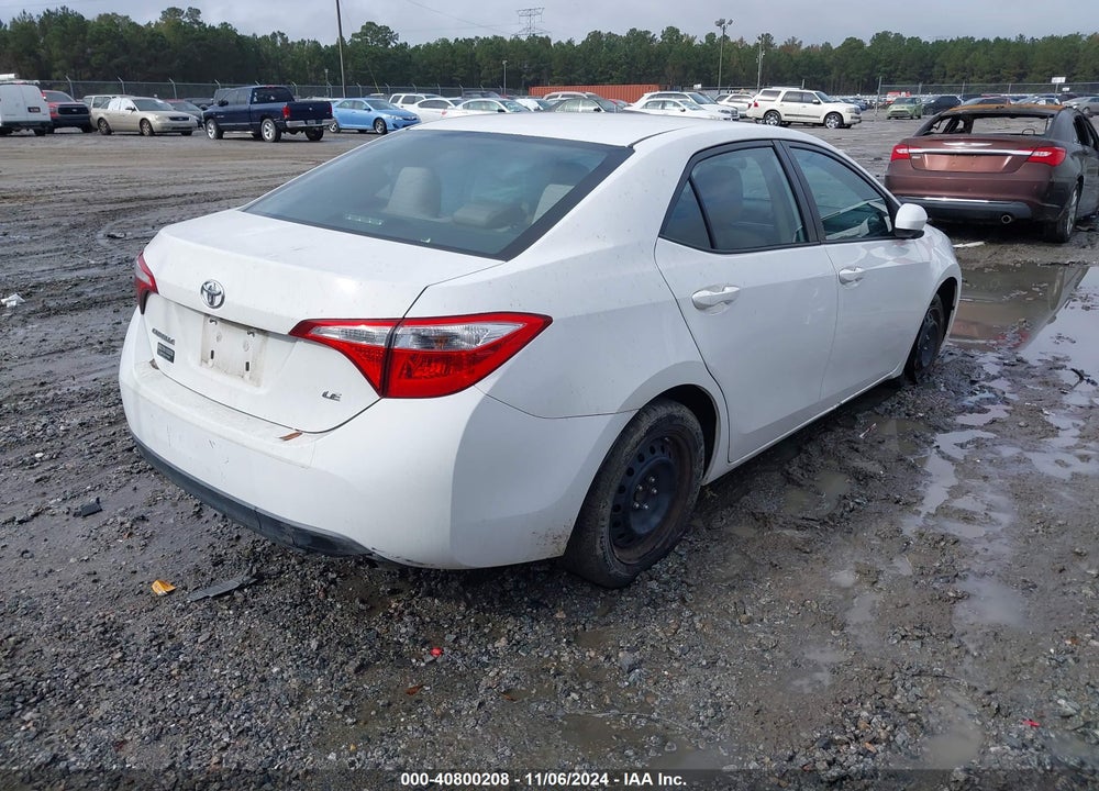 2016 TOYOTA COROLLA LE VIN: 2T1BURHE8GC653127