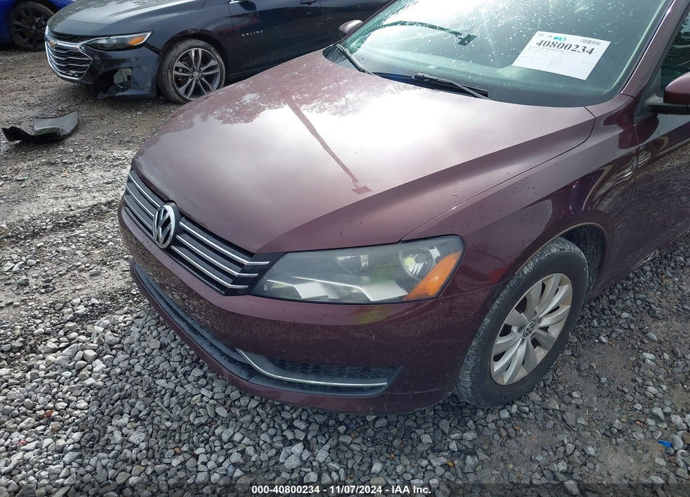 2012 VOLKSWAGEN PASSAT 2.5L S VIN: 1VWAH7A31CC090533