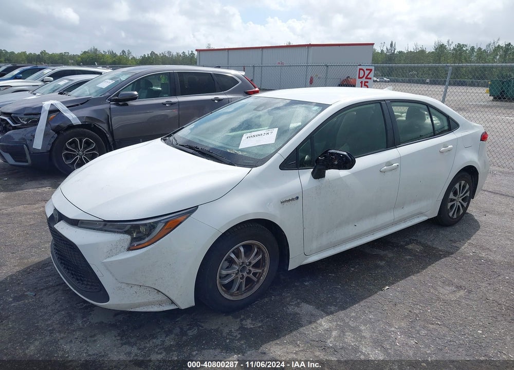2021 TOYOTA COROLLA HYBRID LE VIN: JTDEAMDE0MJ002394