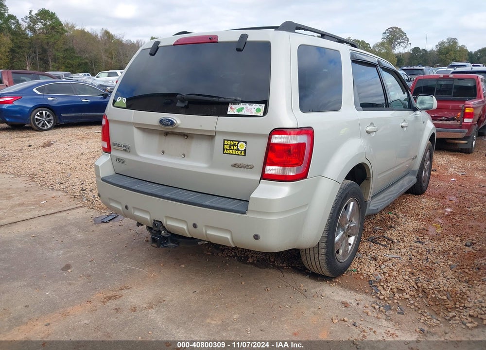 2008 FORD ESCAPE LIMITED VIN: 1FMCU94118KD90742