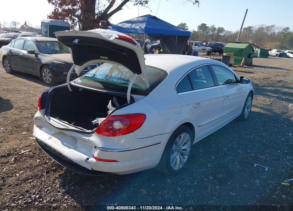 2012 VOLKSWAGEN CC SPORT VIN: WVWMP7AN1CE548192
