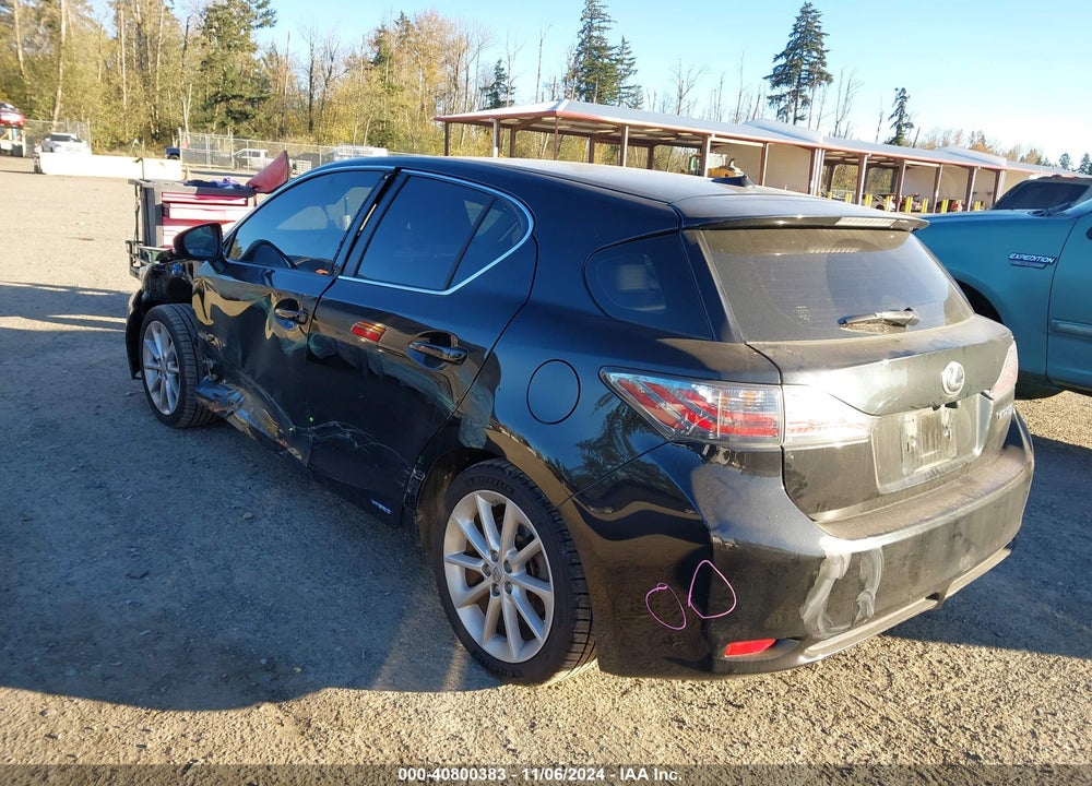 2012 LEXUS CT 200H PREMIUM VIN: JTHKD5BH7C2053251
