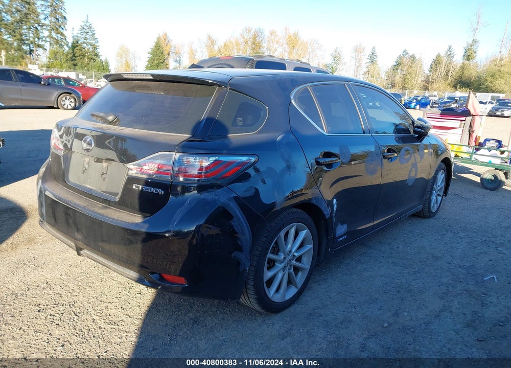 2012 LEXUS CT 200H PREMIUM VIN: JTHKD5BH7C2053251