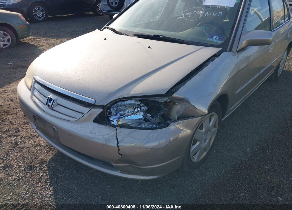2001 HONDA CIVIC EX VIN: 2HGES26741H519079