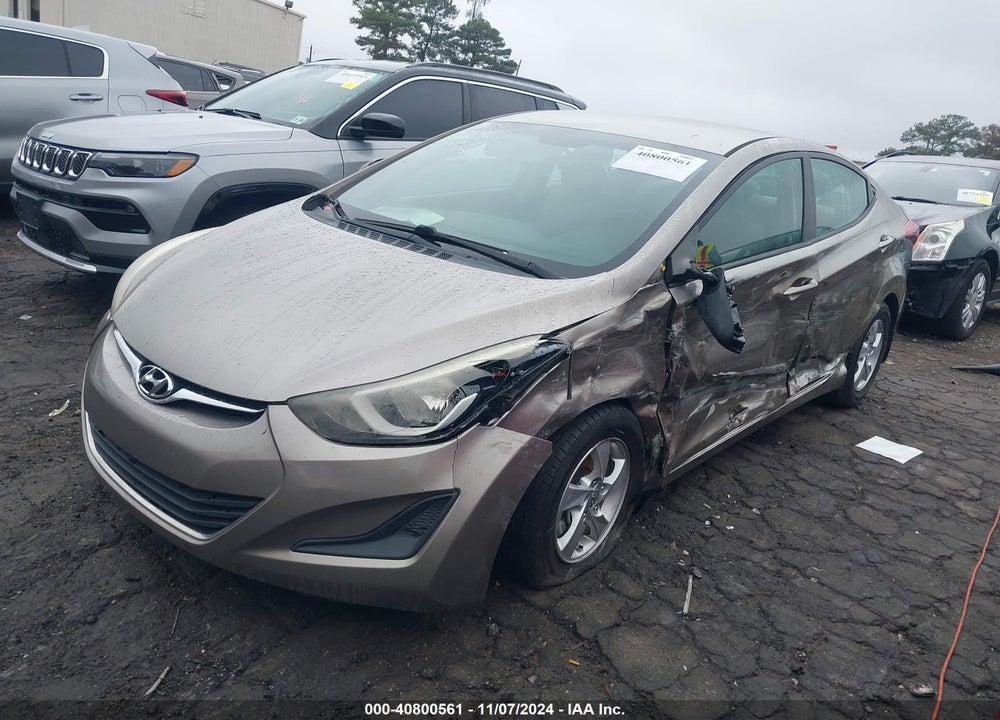 2014 HYUNDAI ELANTRA SE VIN: 5NPDH4AE0EH546805