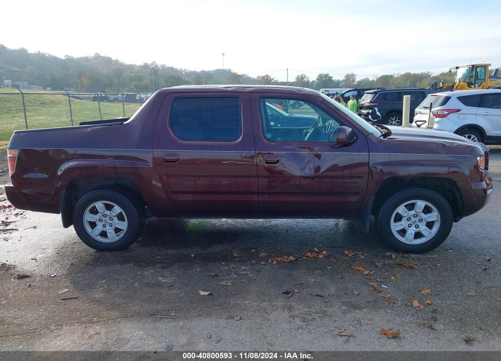 2007 HONDA RIDGELINE RTL VIN: 2HJYK16597H543869