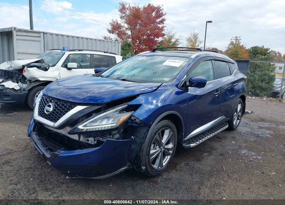 2022 NISSAN MURANO PLATINUM INTELLIGENT AWD VIN: 5N1AZ2DSXNC112498