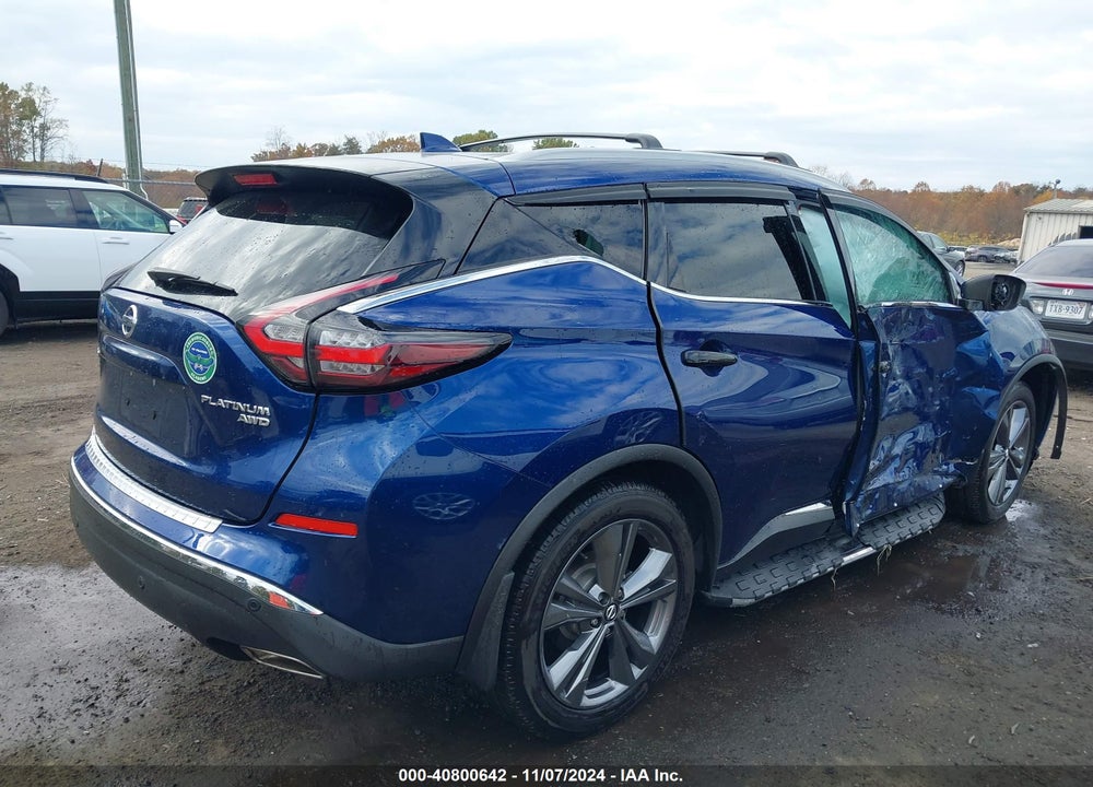 2022 NISSAN MURANO PLATINUM INTELLIGENT AWD VIN: 5N1AZ2DSXNC112498