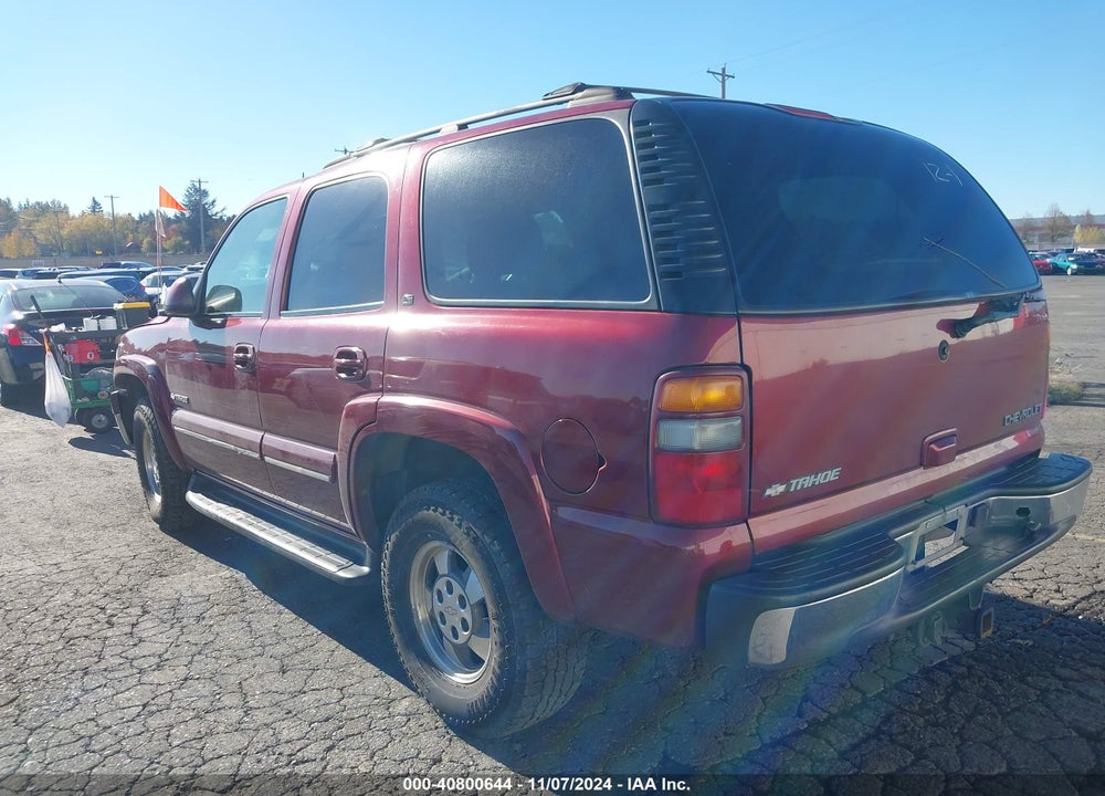 2003 CHEVROLET TAHOE LT VIN: 1GNEK13Z73J180809