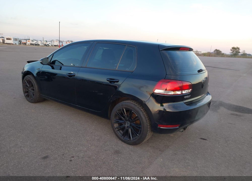 2013 VOLKSWAGEN GOLF 2.5L 4-DOOR VIN: WVWDB7AJ5DW117555