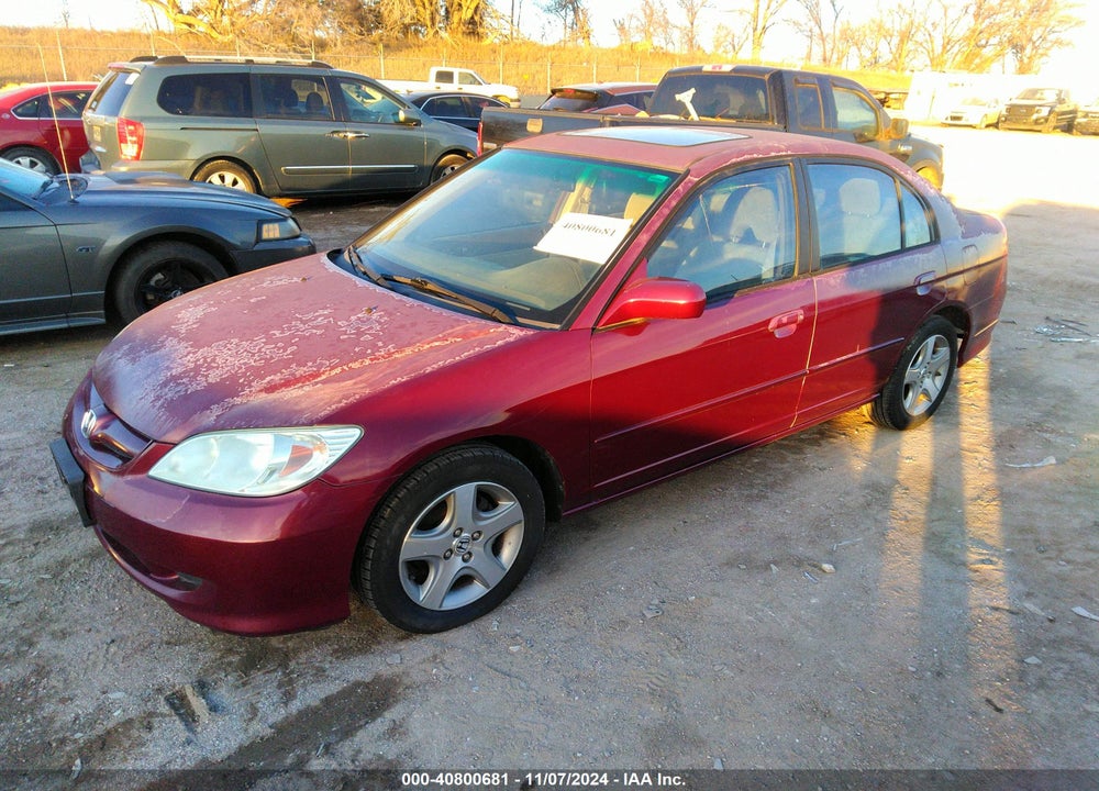 2004 HONDA CIVIC EX VIN: 2HGES26724H512314