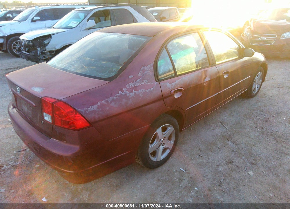 2004 HONDA CIVIC EX VIN: 2HGES26724H512314