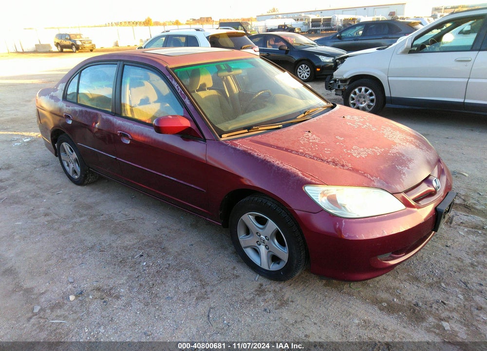 2004 HONDA CIVIC EX VIN: 2HGES26724H512314