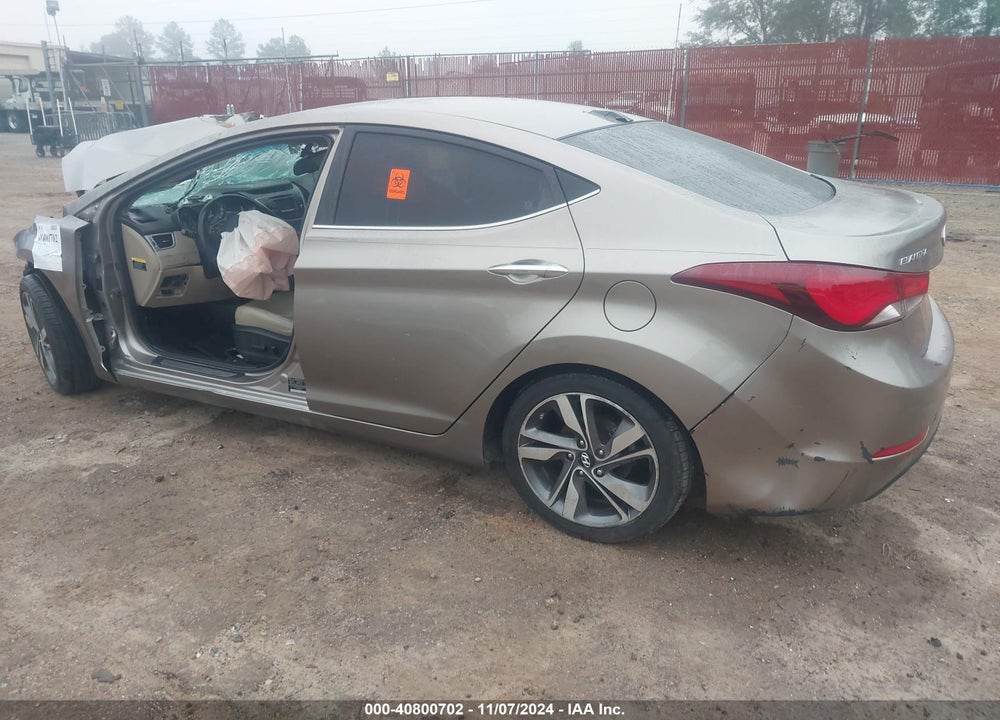 2014 HYUNDAI ELANTRA LIMITED VIN: 5NPDH4AE9EH485339