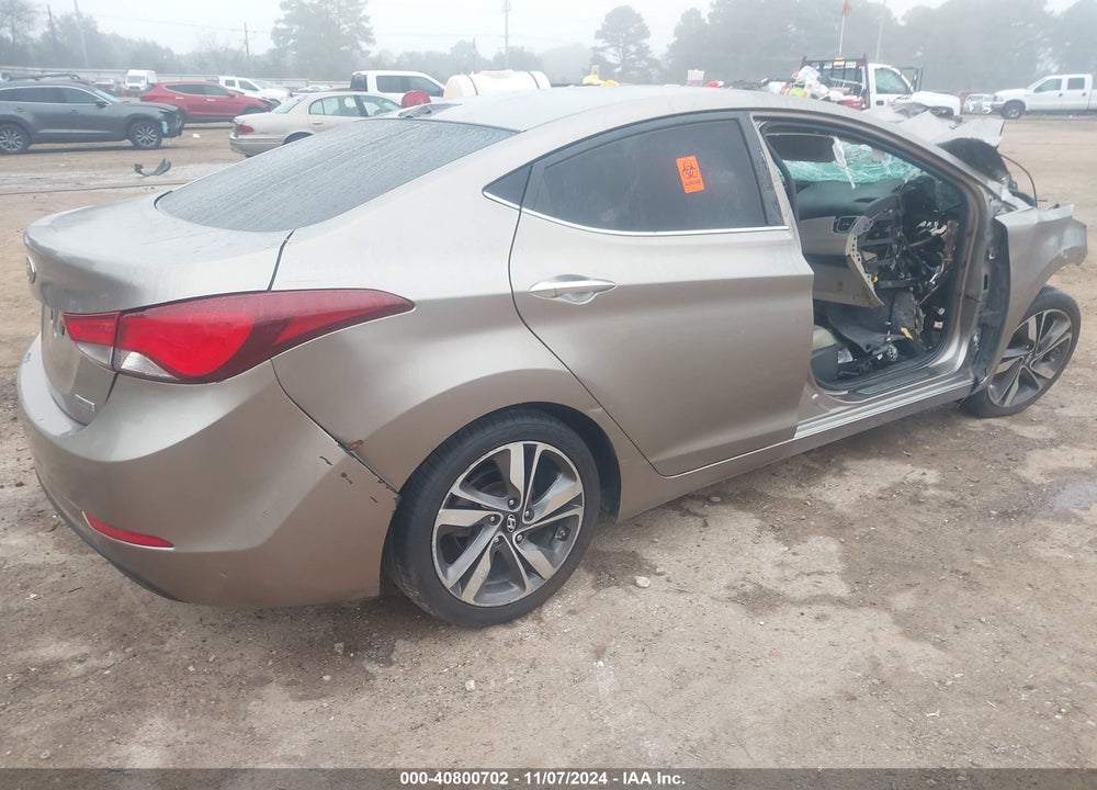 2014 HYUNDAI ELANTRA LIMITED VIN: 5NPDH4AE9EH485339