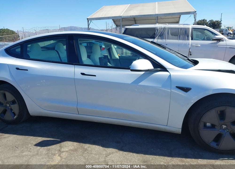 2022 TESLA MODEL 3 REAR-WHEEL DRIVE VIN: 5YJ3E1EA9NF362357